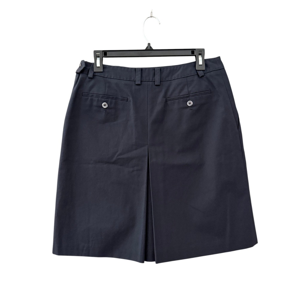 VTG Brooks Brothers Preppy Pleated Skirt Size 8 Navy Office Siren Old Money - Picture 2 of 8